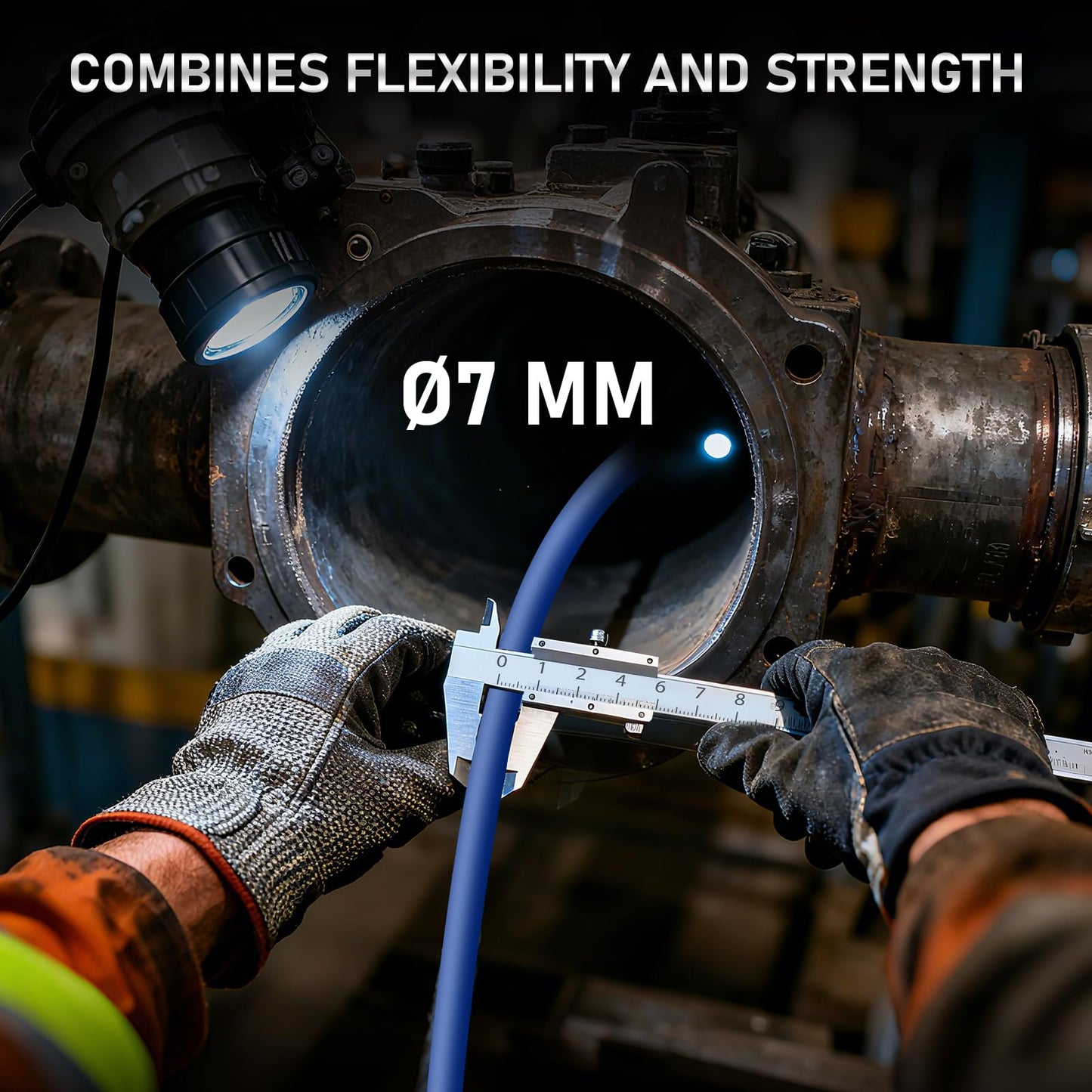 Sewer Camera with 512Hz Transmitter, Self-Leveling Drain Camera 100ft with Meter Counter, 9" HD Plumbing Camera Snake with 12 LED Lights, 5100mAh Battery, IP68 Waterproof, 32GB DVR for Pipe Inspection