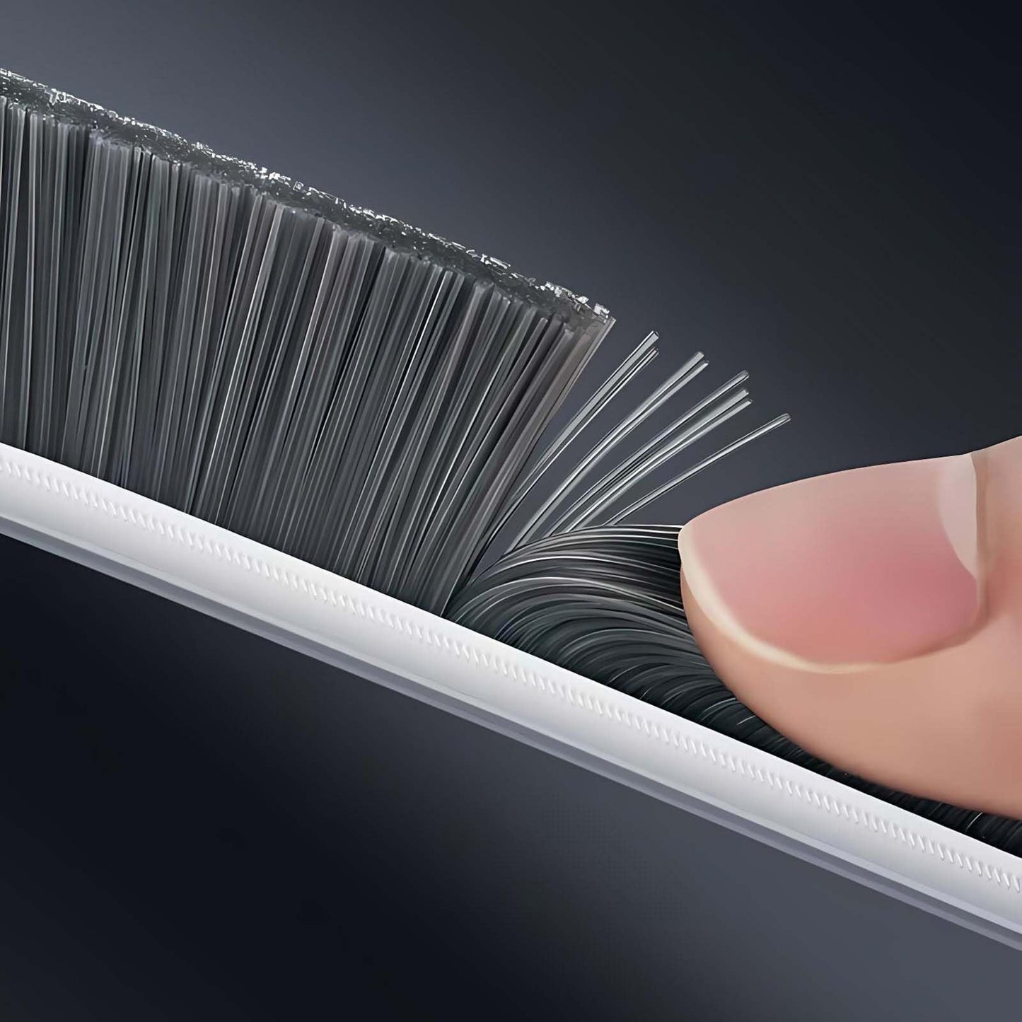 Crevice Cleaning Brush Set-9-Piece, Scratch-Free Hard Bristle Gap Scrubber with Protective Tip, Non-Shedding Detail Brushes for Window Tracks, Bathroom Grout, Blenders & Kitchen Sinks