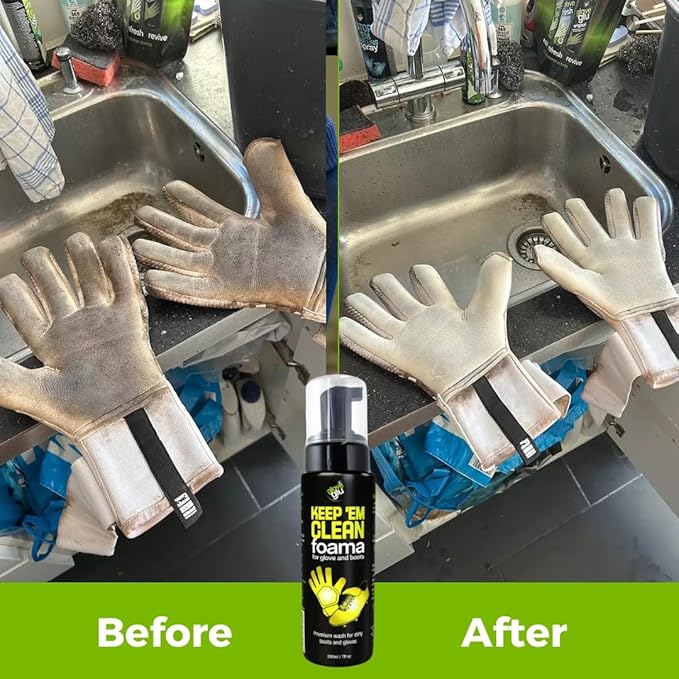 Glove Glu Keep 'Em Clean Foama for Goalkeeper Gloves and Football Boots, 200ml