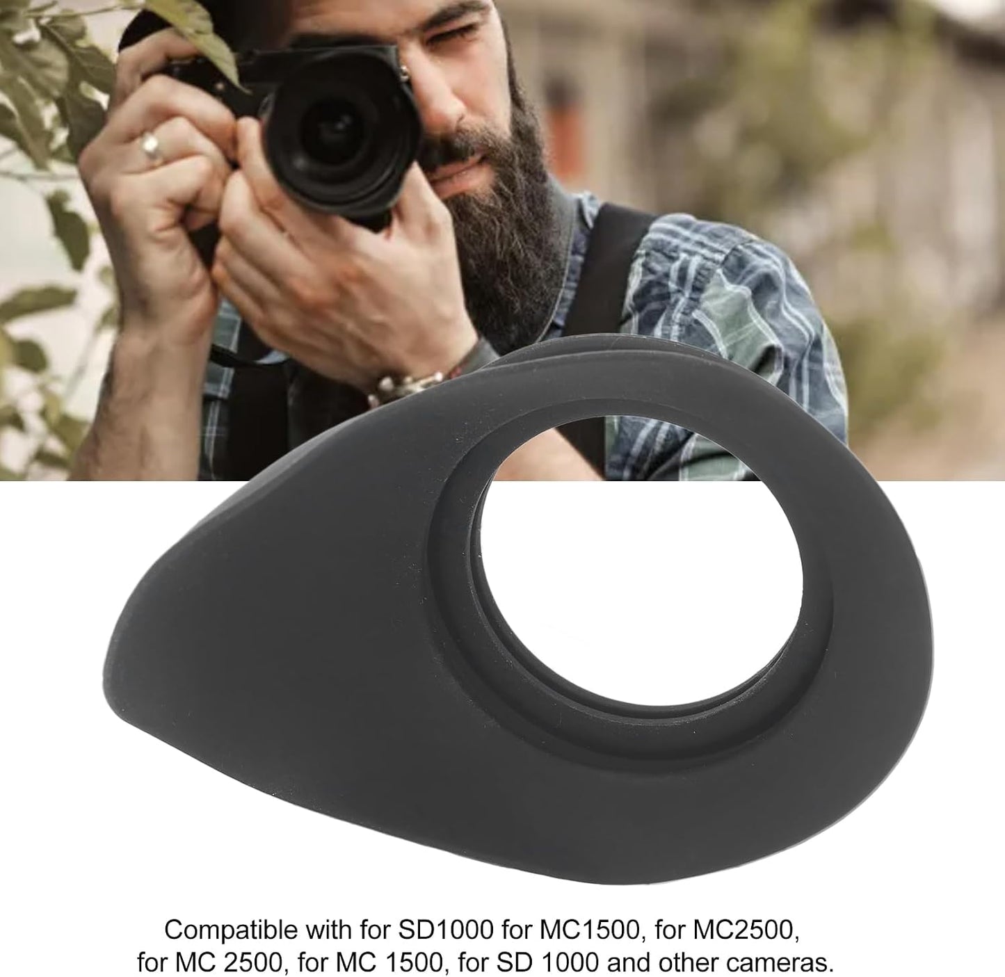 SD1000 MC1500 MC2500 Camera Viewfinder Eyecup Rubber Eyepiece Replacement for Durable and Comfortable - Blocks Ambient
