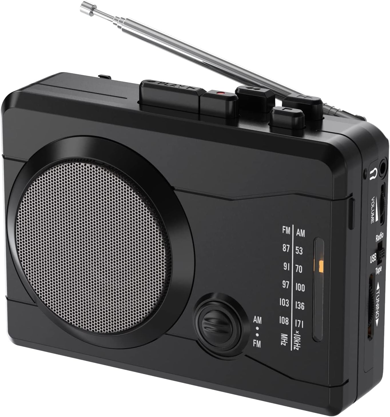 Mersoco Cassette MP3 Player Recorder, Portable Retro Tape Player Audio Recording, AM/FM Radio, Tape to Converter