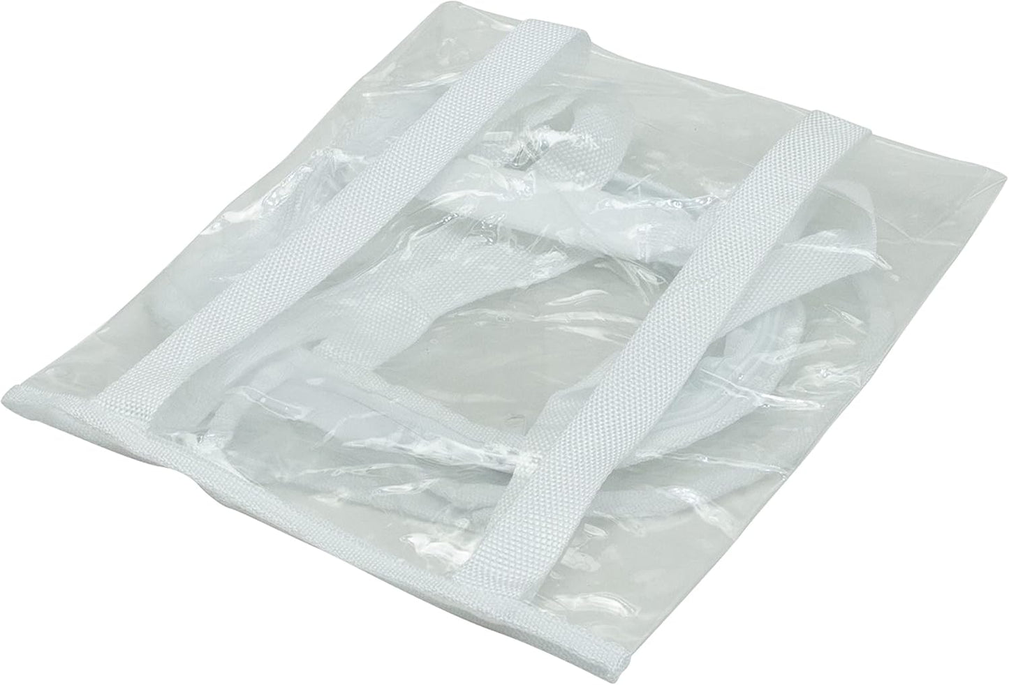 Simplify Clear Gift Wrap Storage Bag - Holds 30" Long Wrapping Paper Rolls | Zipper Closure | Red