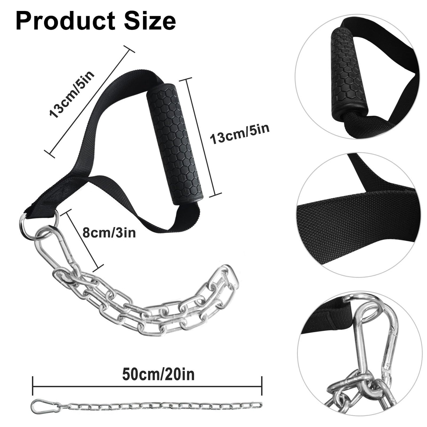 powerfeng Gym Farmers Walk Carry Handles: Portable Farmers Carry Handles for Grip Strength & Body Building Workouts for Home Gym