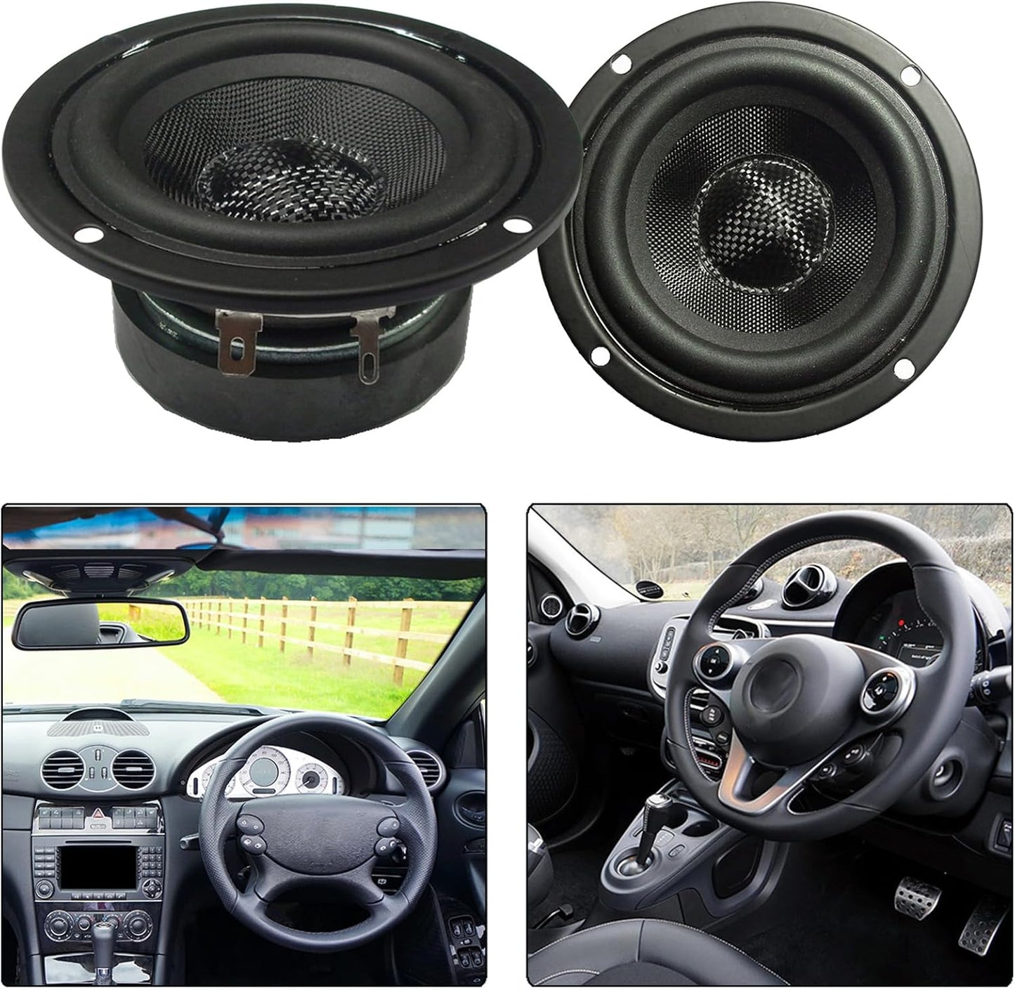 CHENZILIN 4.5inch 4Ohm 30W Glass Fiber Cone Woofers Subwoofer HiFi Speakers Low Frequency Powerful Bass
