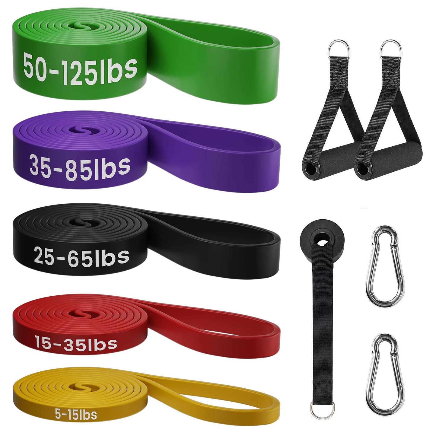 Resistance Bands for Working Out，Pull Up Assistance Bands Set, Unisex Exercise Bands for Home and Gym Workouts, Full Body Workouts, Stretching and Physical Therapy