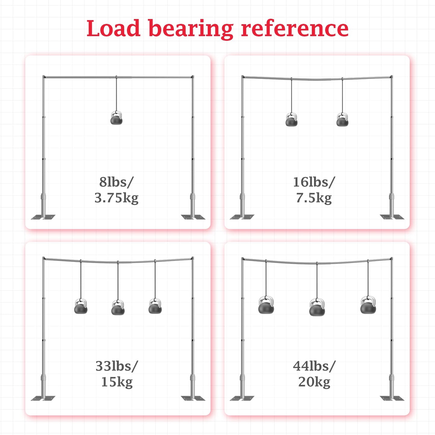 EMART 10x10ft Heavy Duty Backdrop Stand Kit, Adjustable Pipe and Drape Photo Booth Frame for Wedding, Party, Christmas, Birthday Decorations