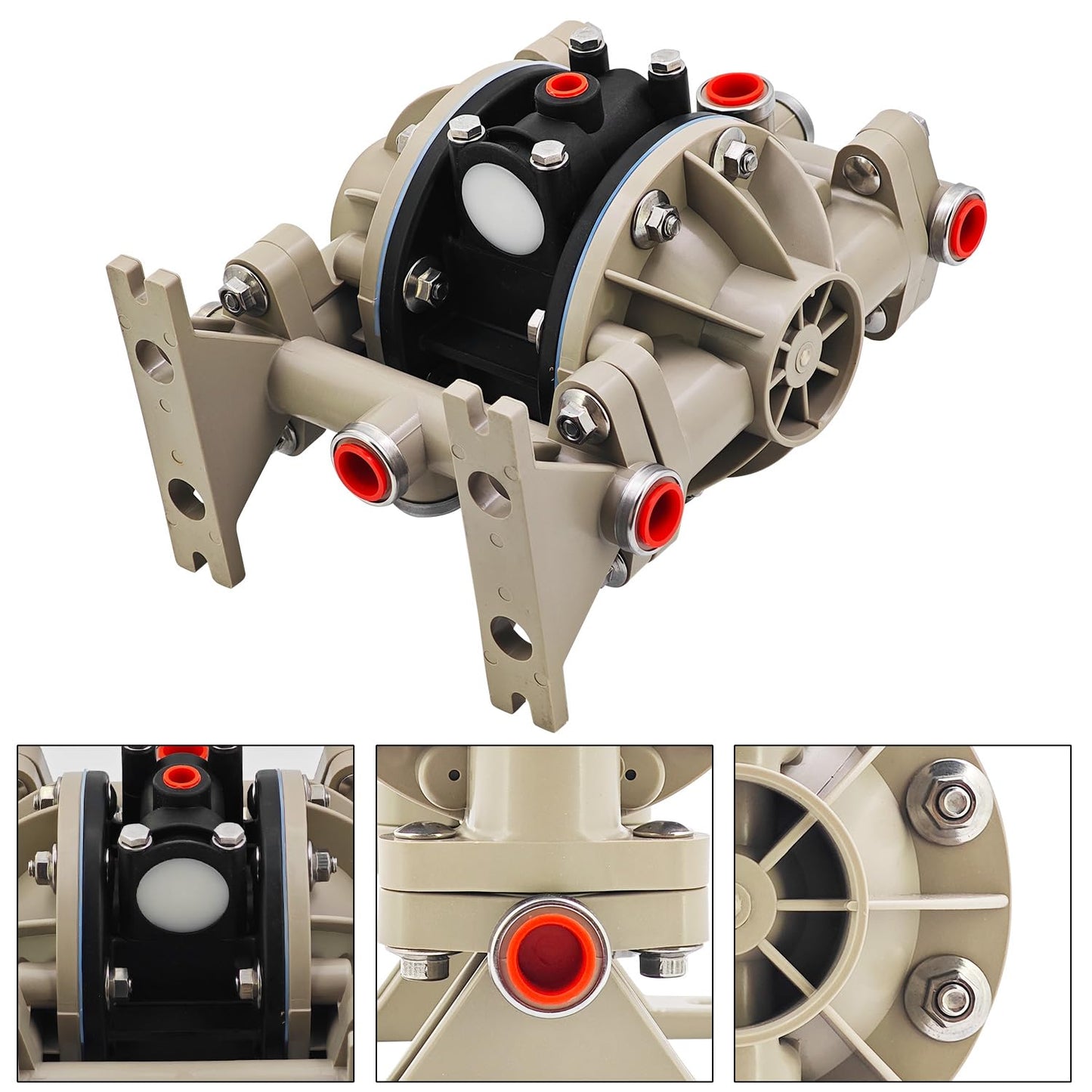 66605J-344 Pneumatic Diaphragm Pump Replacement for Classic Air Compressor,Polypropylene Fluid Caps & Manifold,13 GPM (49.2 LPM) Maximum Flow Rate 66605J344
