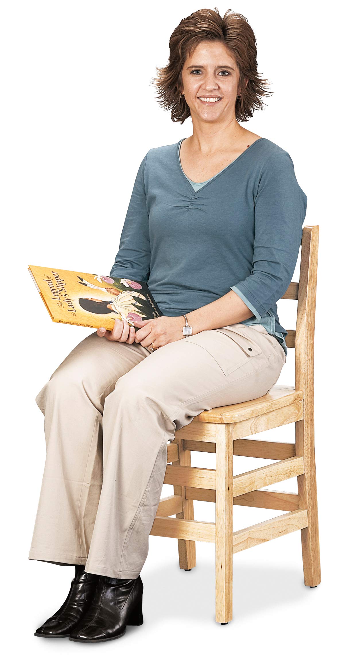 Jonti-Craft 5918JC KYDZ Ladderback Chair, 18" Height
