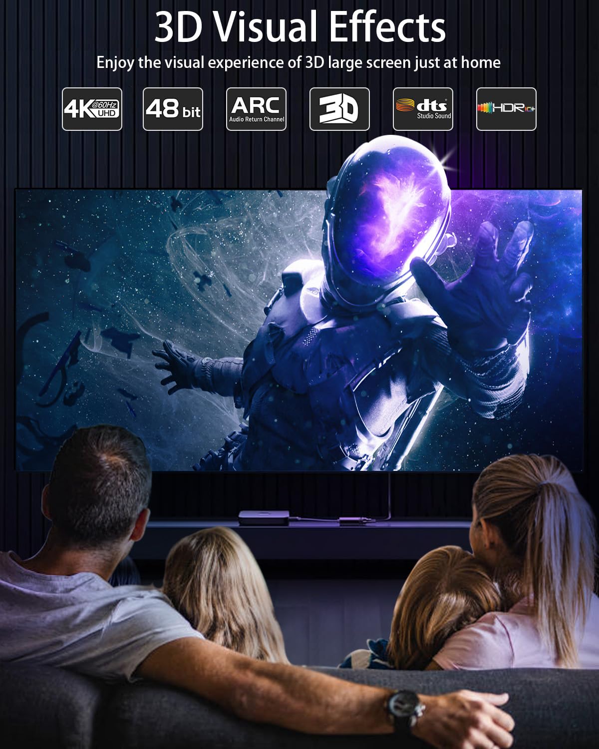 4K 30 9m, 2.0 4K@60Hz, 2160p, 3D, 2.2 PS5, LEADSTAR HDMI Cable ft / High Speed HDMI Cord Braided | Ultra HD, ARC, HDR