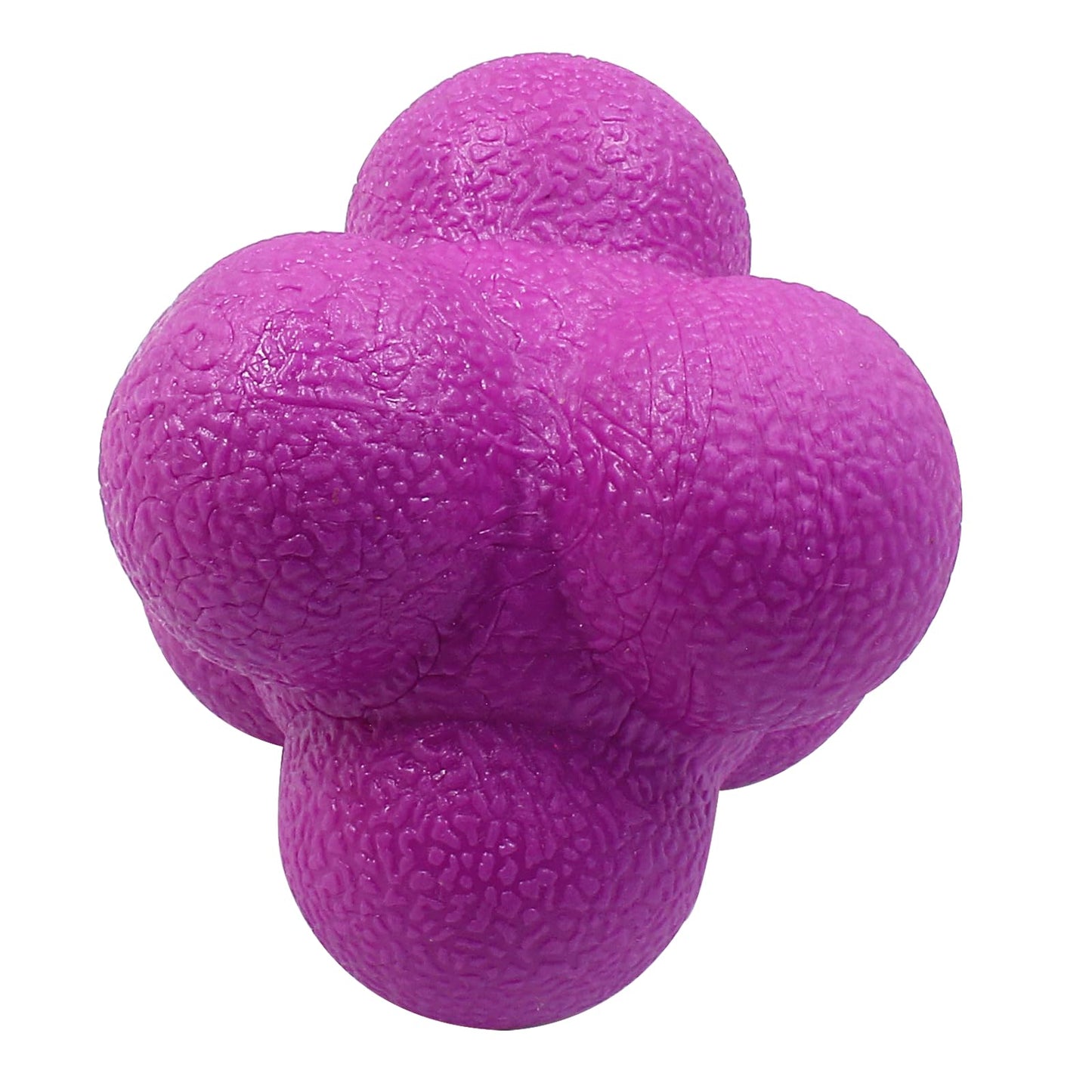 Coufce 2 Pack Reaction Balls Agility Training Ball Hand Eye Coordination Training Sports Reaction Speed Multiside Reaction Ball（Pink and Purple）