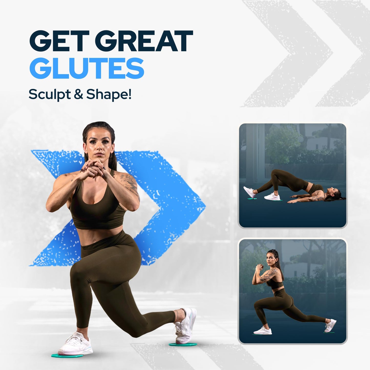 2 x Dual Sided Gliding Discs Core Sliders by Iron Core Fitness | Ultimate Core Trainer | Gym, Home Abdominal & Total Body Workout Equipment | for use on All Surfaces