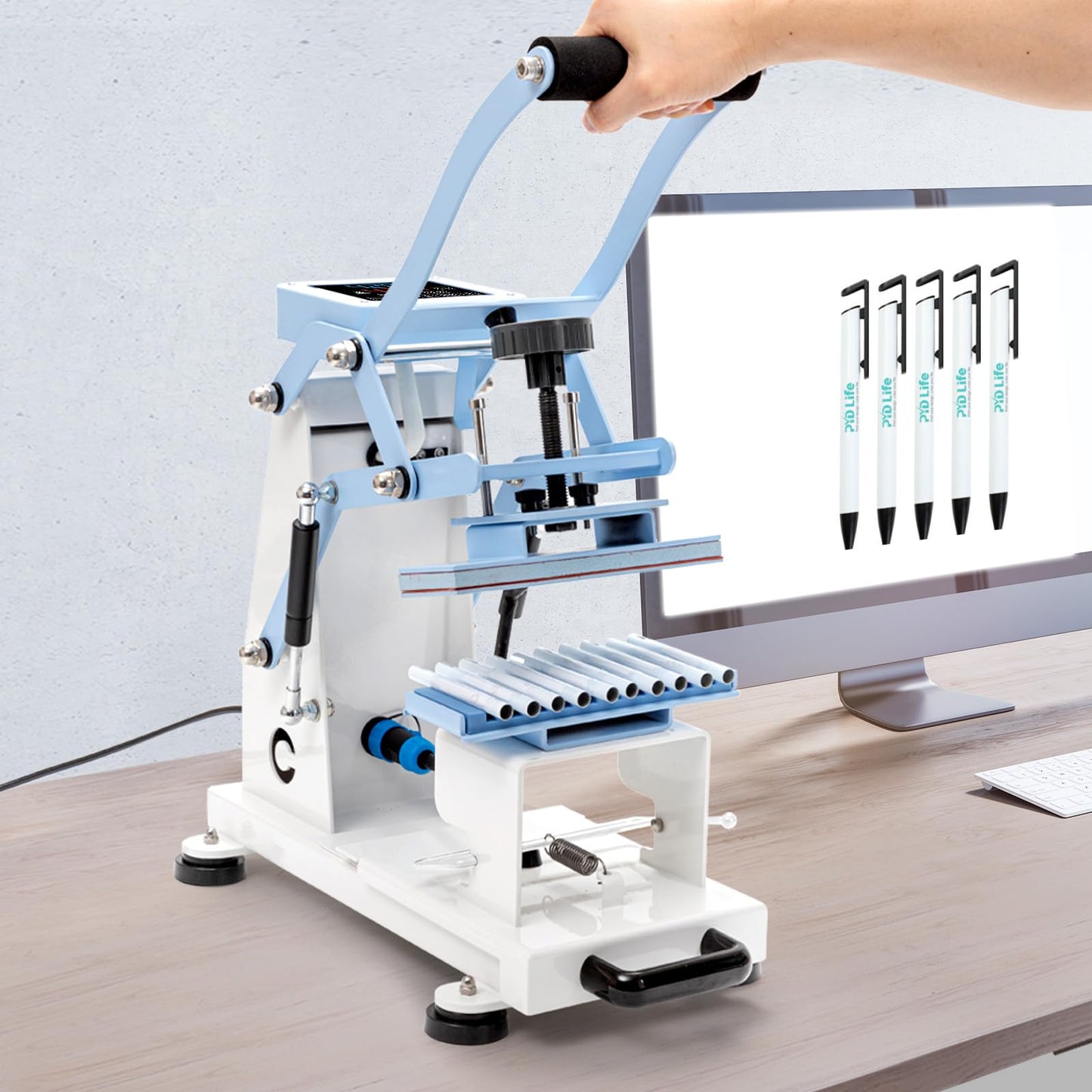 PYD Life Pen Heat Press Machine for Making Pens Sublimation Logo Patterns Bulk Printing 10 Pieces Sublimation Blank Pens