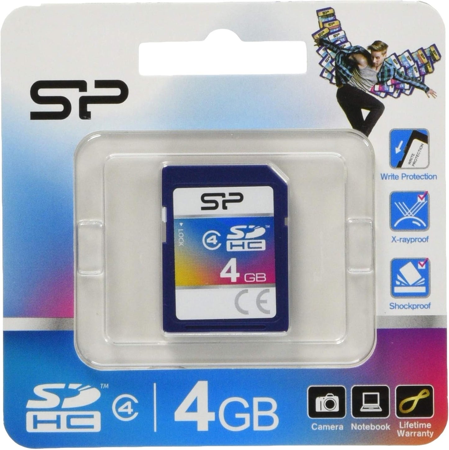 SP Silicon Power 4GB 4 Silicon Power Class SDHC Memory Card