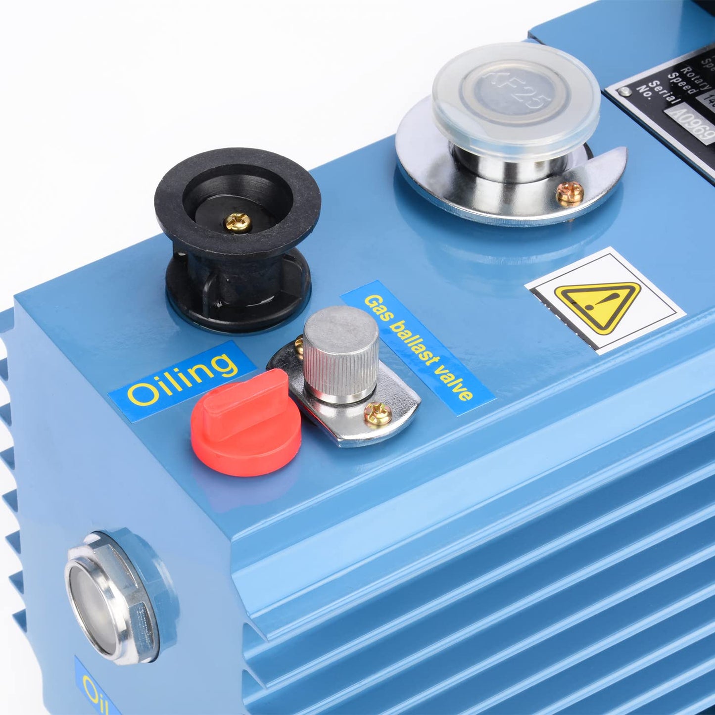 stonylab Two Stage Rotary Vane Vacuum Pump, 2L/s Flow Rate (4.24 CFM), 0.8L Oil Capacity, for Lab/Industrial Use, 110V