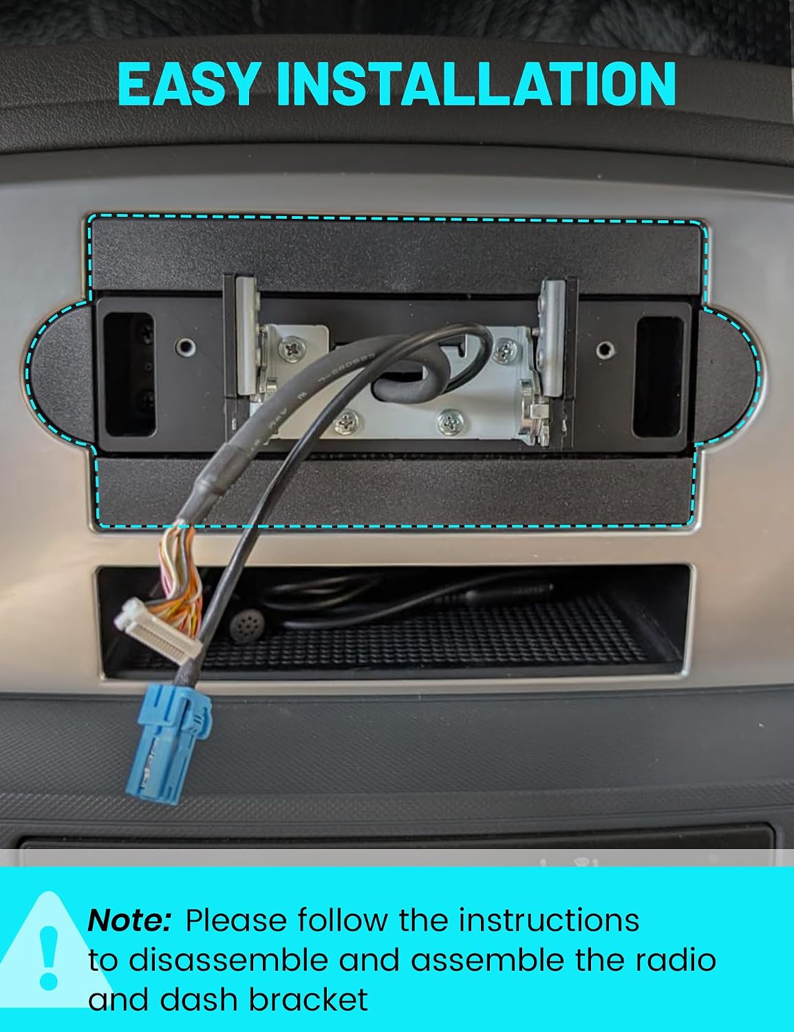 2005-2007 300C NuIth Single Din Radio Installation Dash Kit W/Radio Wiring Harness for Chrysler /Dodge Ram Charge