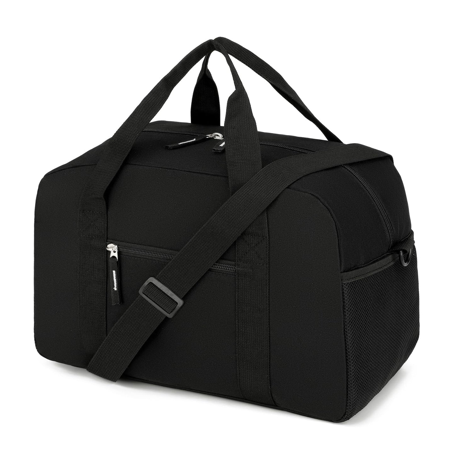 Uarition 14 inch Small Gym Bag for Men & Women, Mini Duffle Bag for Travel Sports, Lightweight Carry On Duffel Bag, Black