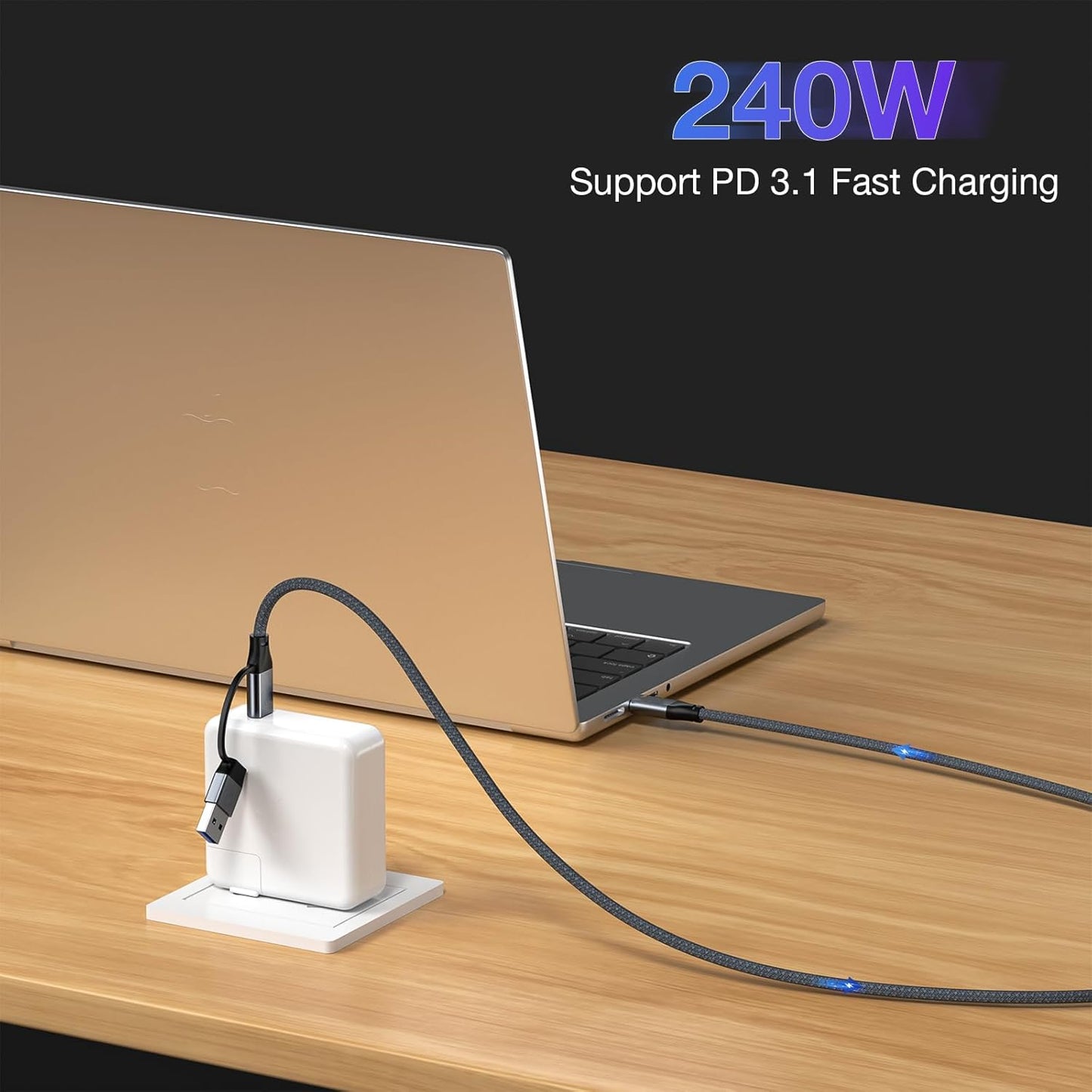 240W 15FT, 20Gbps 3.2 2 4K 16 15 S25 UseBean USB C Cable USB C Gen Cable, Video USB C Monitor Cable, C Type Charger