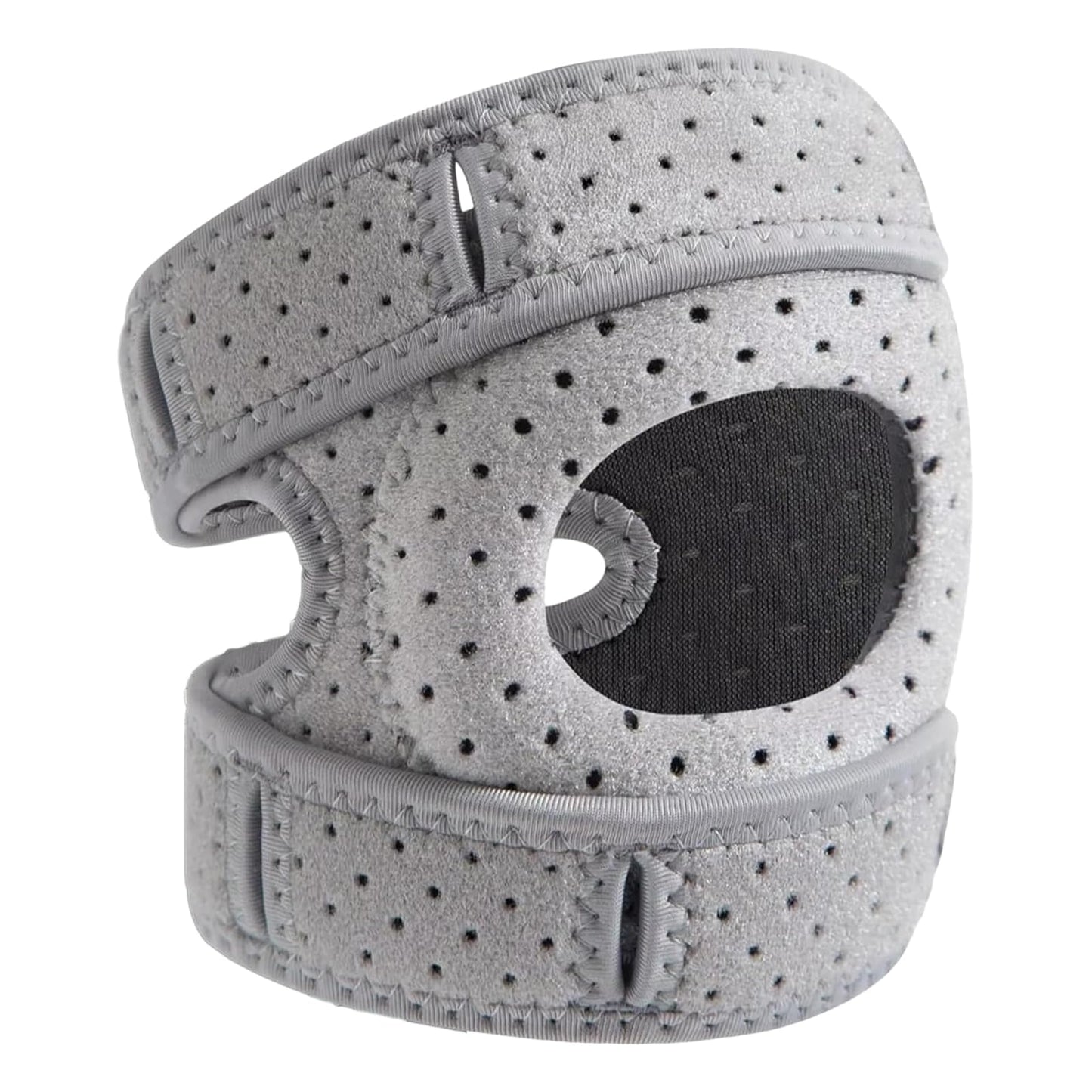 RakRlek Knee Brace for Women & Men - Adjustable Support with Side Stabilizers & Patella Gel Pad - Relief for Meniscus Tear, Arthritis, Injury Recovery - Runnings, Workout(Gray)