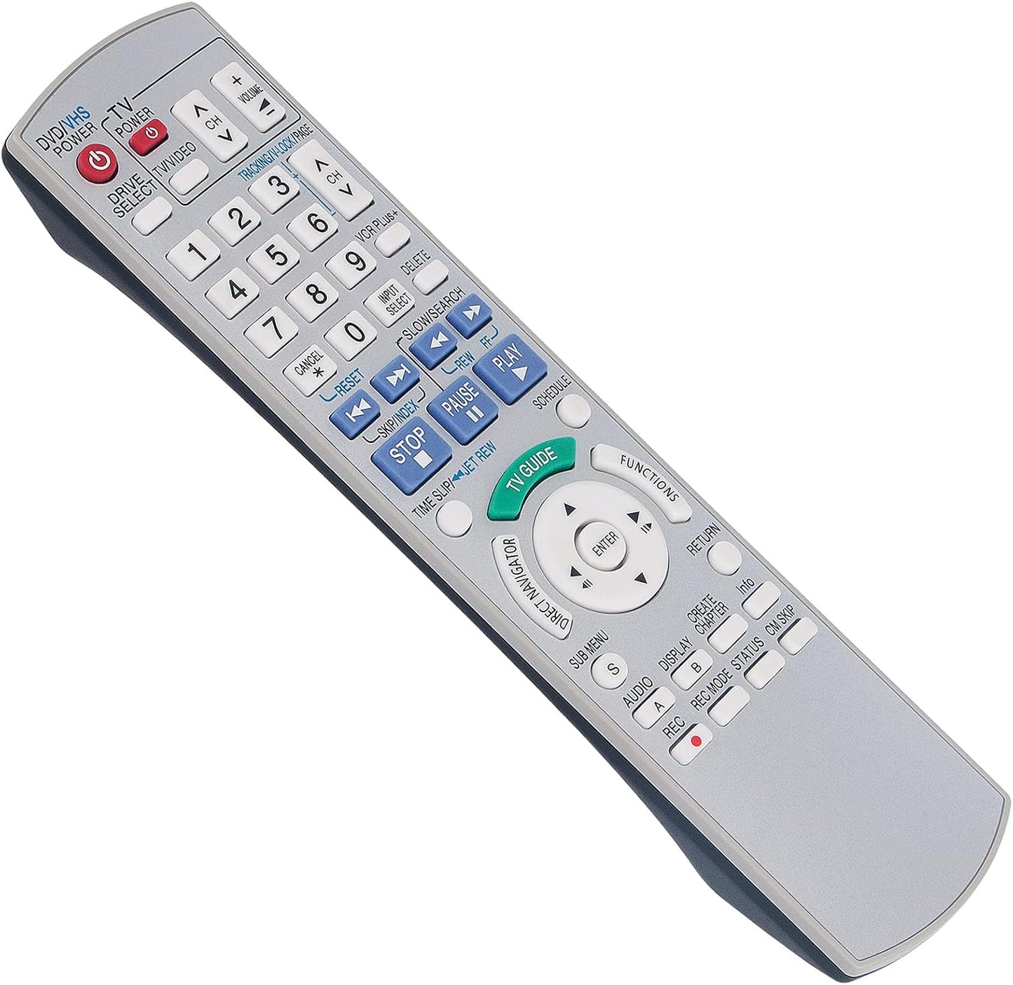 ECONTROLLY EUR7659Y90 DMR-EH75 DMR-EH75VS DMR-EH75V Replace Remote Control Work for Panasonic DVD HDD Recorder VHS VCR
