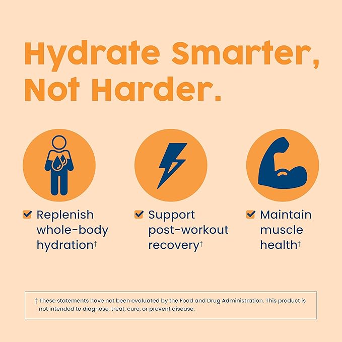 NativePath Native Hydrate Stick Packs, Sugar Free Electrolytes Powder with BCAAs, Tangerine Hydration, Keto & Paleo Friendly, 30 Servings