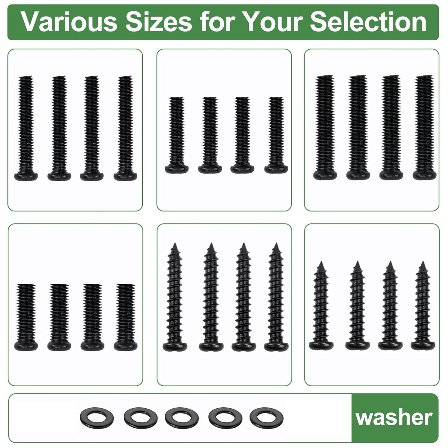 Yaotieci 32" 40" 43" 45" 50" 55" TV Stand Screws and Washers for Samsung TV Legs Screws, for Samsung TV Feet