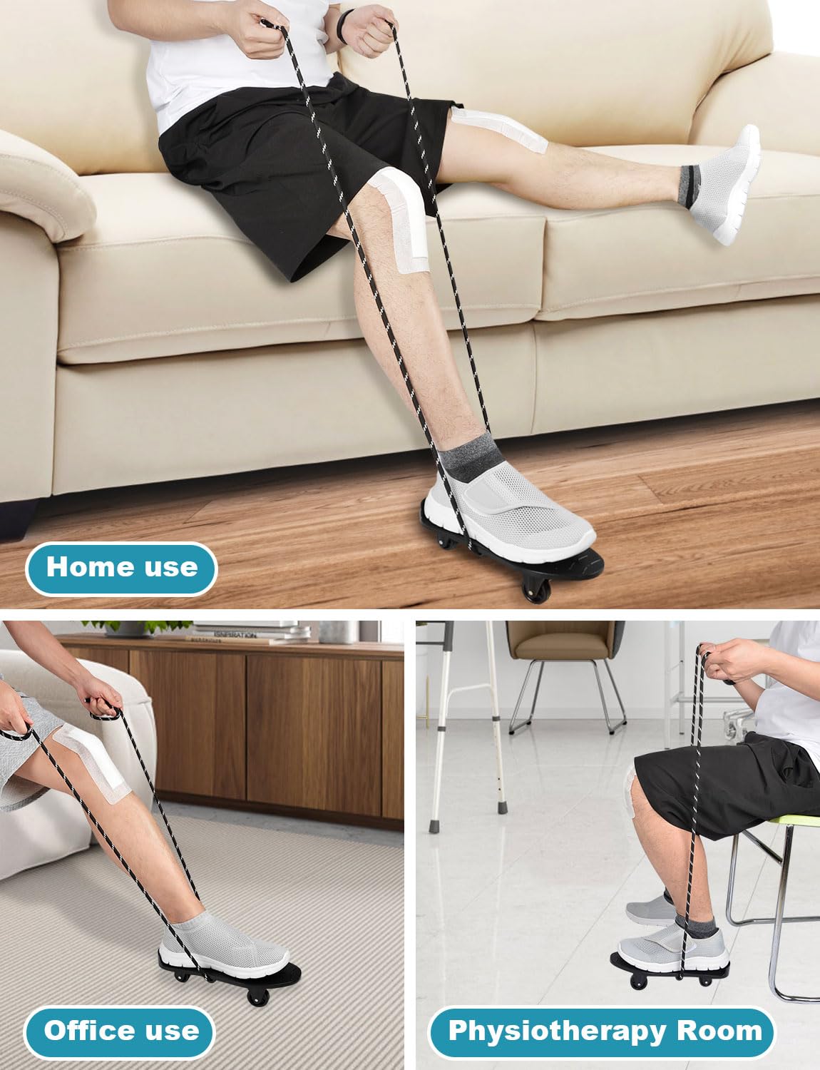 Lamborsafe Knee Glide for Knee Replacement Recovery Aids Kit Knee Therapy Exercise Strengthening Equipment for ACL PCL MCL Knee Surgery After