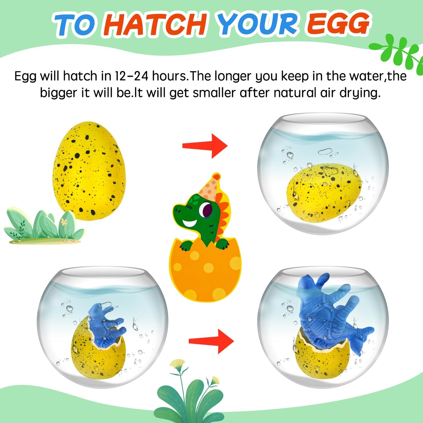 rifamee 30 Pack Valentines Day Gifts for Kids Dinosaur Eggs Classroom Exchange School Activities Party Favors for Boys and Girls with Card