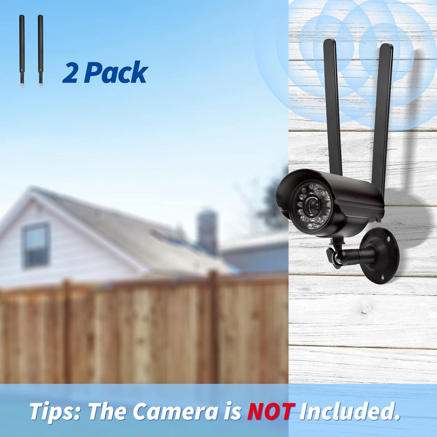 BINGFU 4g 6dBi Male)(2-Pack) Long Range Cellular Trail Camera LTE Antenna (RP-SMA Compatible with Spypoint Link Micro