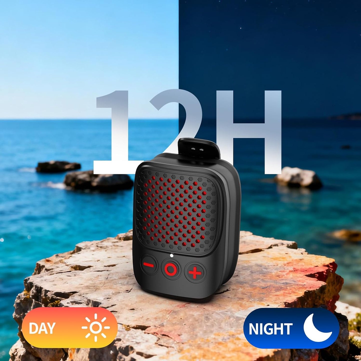 Jierben Playtime,IPX5 Wearable Bluetooth Speaker, Clip-On Mini Portable Speakers All Day Waterproof, Built-in Mic
