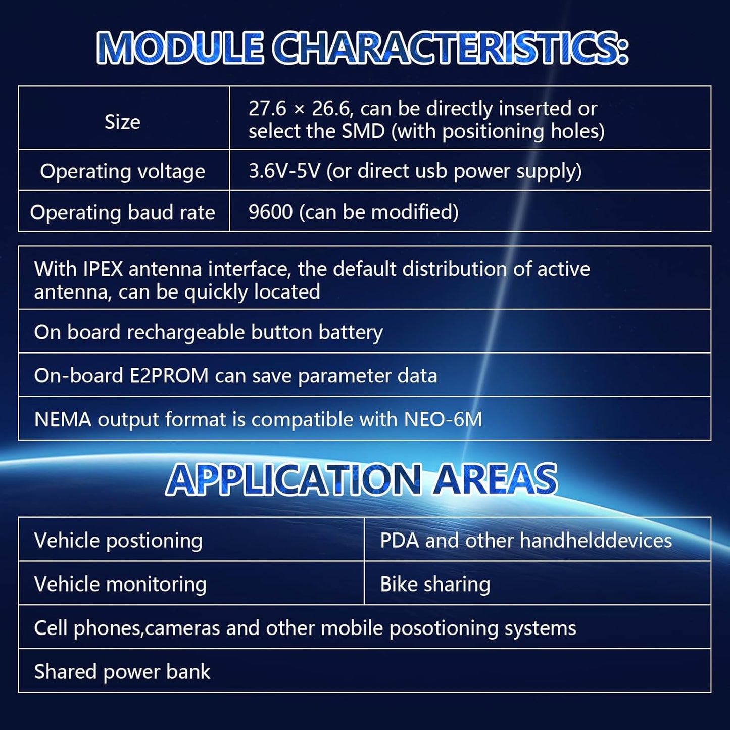 Deegoo-FPV GT-U7 NEO-6M 51 STM32 R3 GPS Module Navigation Satellite Positioning Arduino GPS Receiver Compatible