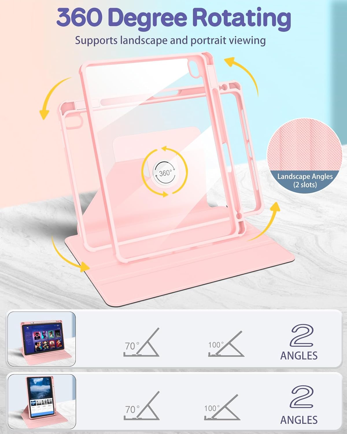 Uppuppy A16 10th 10.9 Inch 10/11 2025 for iPad Case - for iPad Generation Case Women Girls Cute Girly Teens Kids Pretty
