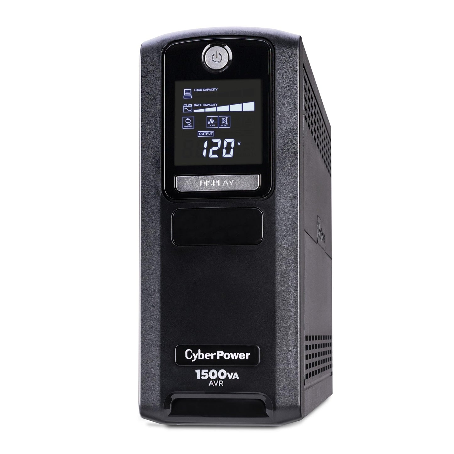 CyberPower CP1500GAVR Line‑Interactive UPS Battery Backup, 1500VA/900W, AVR, 10 Outlets, LCD Display, Mini-Tower, UL Certified