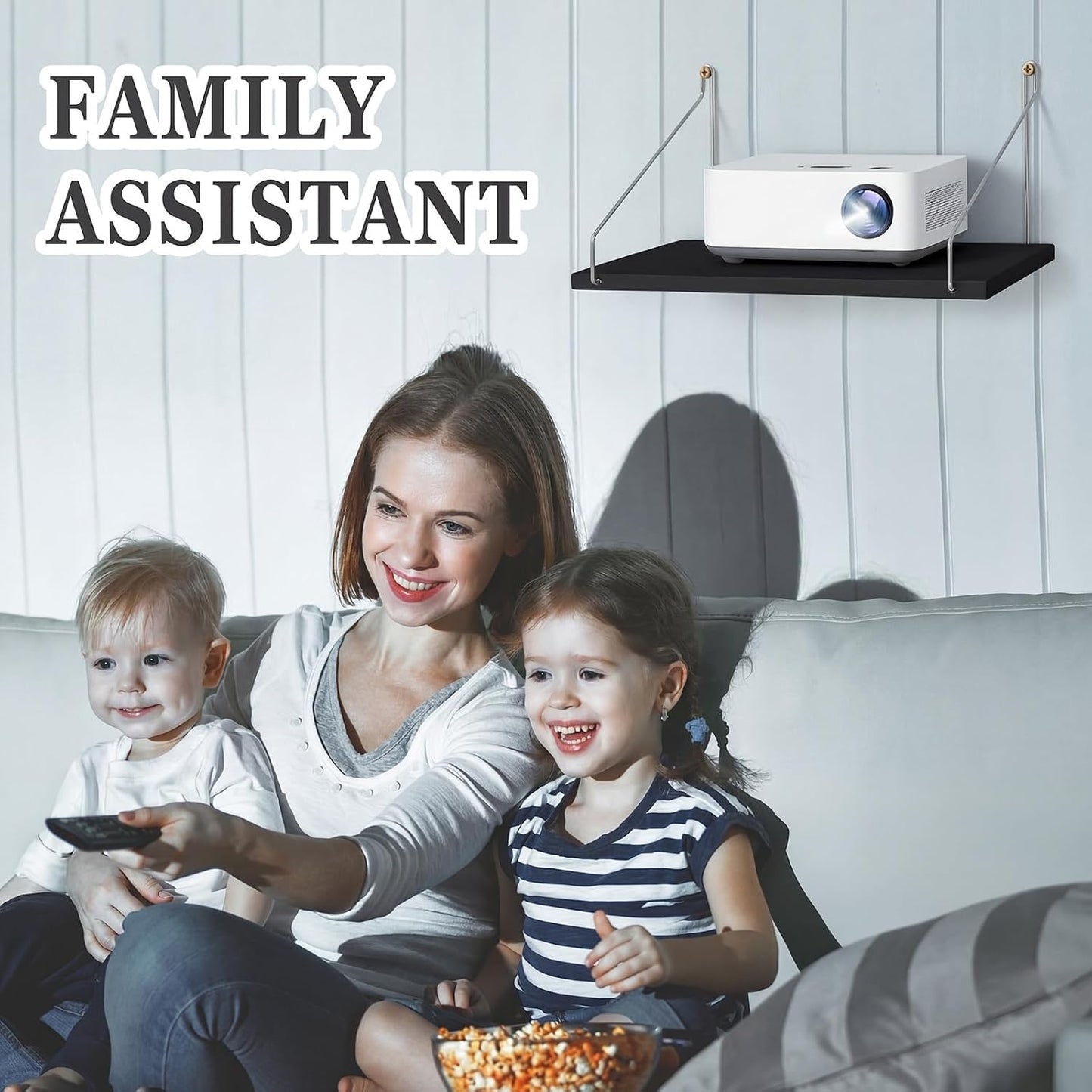 1 16 8 Inch Seamless CroBlissful Pcs Projector Shelf for Wall x Modem Router Shelf with Nail Router Wall Mount Modem