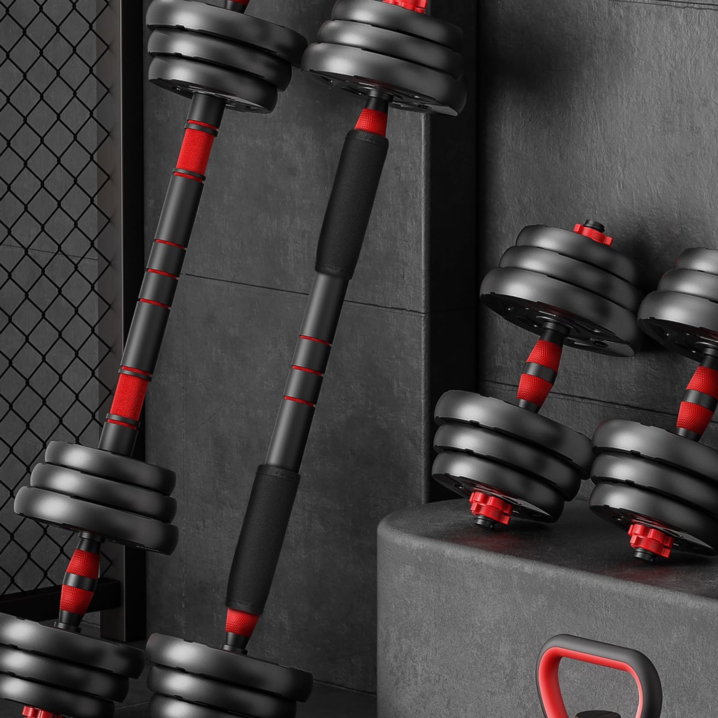 Hemoton 2 Pack Barbell Pad Dumbbell Grips, Anti-Slip Hand Weight Lifting Bar Cushion Cover, Thick Neoprene Handle Wraps for Gym Workout Strength Training, Bar Grip Protector, Black