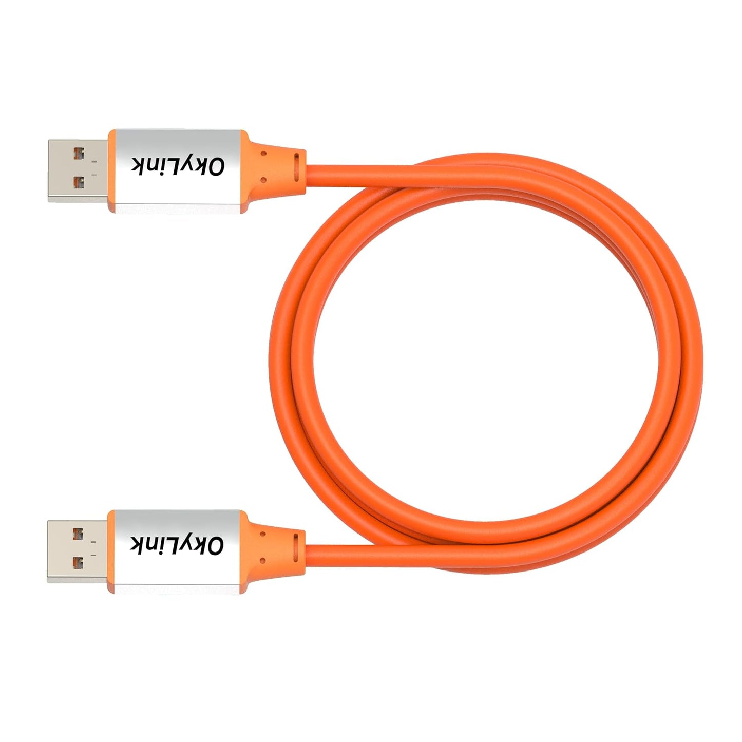 5ft (1.5M) 3.2 2 10Gbps OkyLink USB Gen A-A Male to Male Cable - High Speed, Orange Cable