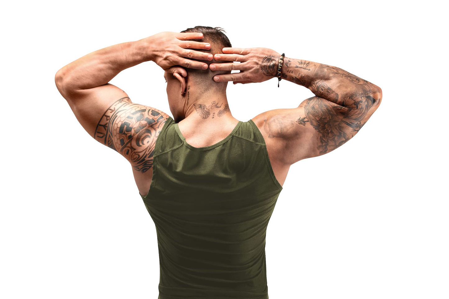 FUXERT Men's Sweat Vest Sweat Tank Top for Waist Trainer Workout Body Shaper Sauna Suit for Gym Exercise(GN L/XL)