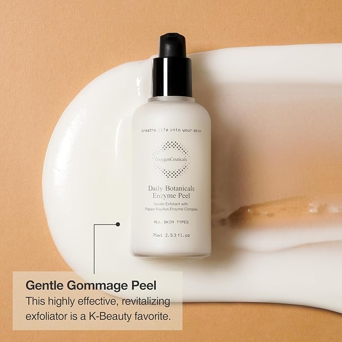 Daily Botanicals Enzyme Peel ??Gentle Exfoliating Gommage with Pineapple & Papaya Extracts, Natural Enzyme Peel for Refines Pores & Smooths Texture 2.53 fl.oz (75ml)