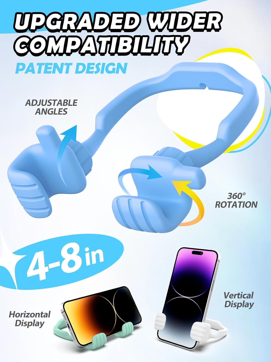CALDEVER 8) Stocking Stuffers for Men Women Teens Kids Gifts for Men Christmas: Thumbs Up Lazy Phone Stand Holder Funny