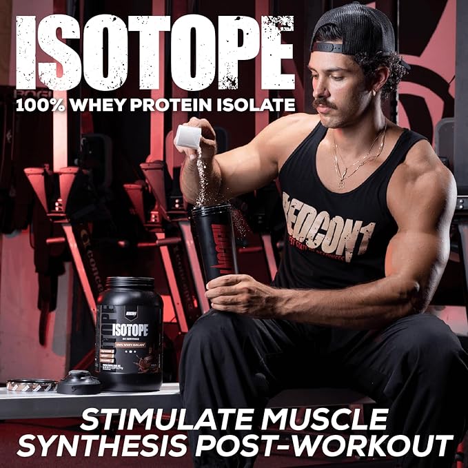 REDCON1 Isotope 100% Whey Isolate, Vanilla - Keto Friendly Whey Protein Powder - Low Carb + Zero Added Sugar Whey Protein Isolate - Keto Protein Powder (71 Servings)