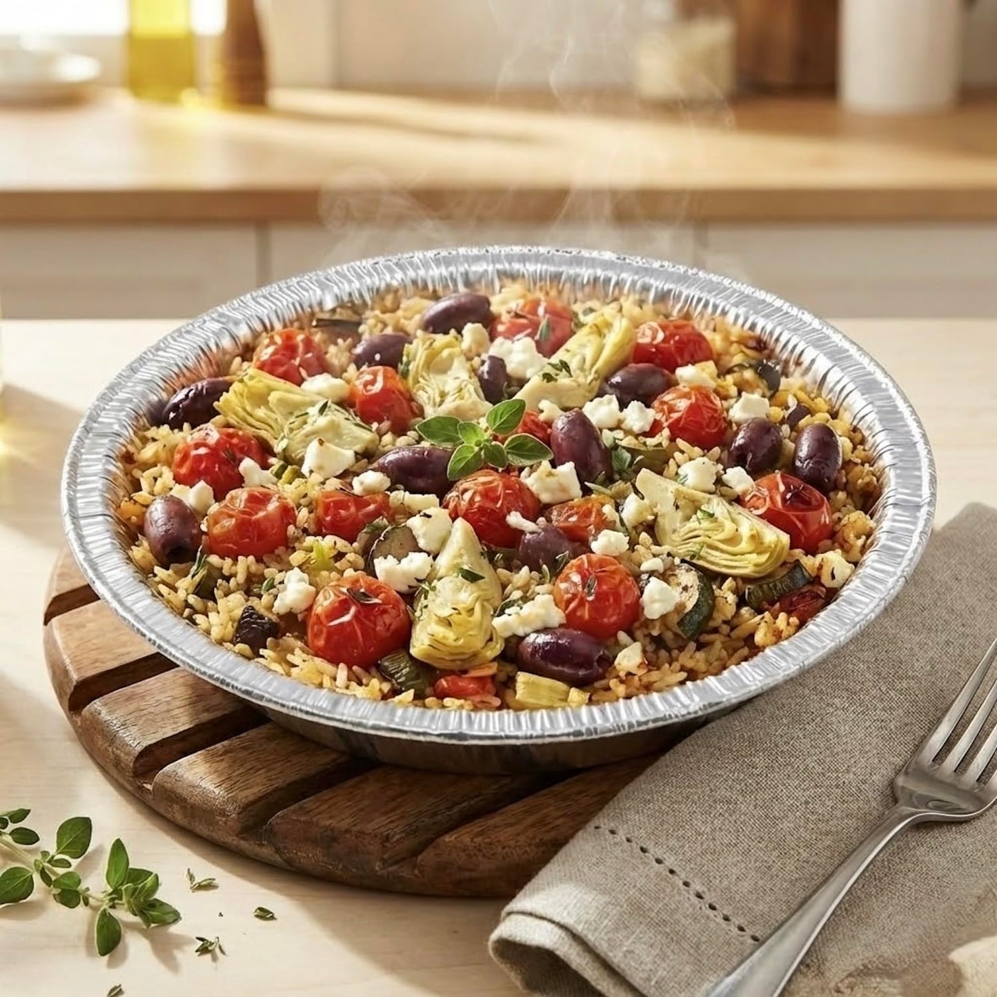 The Baker Celebrations Aluminum Foil Baking Pie Pans – 8 inch (7 inch Inner Diameter) Disposable Plates - Made in USA (Pack of 25)