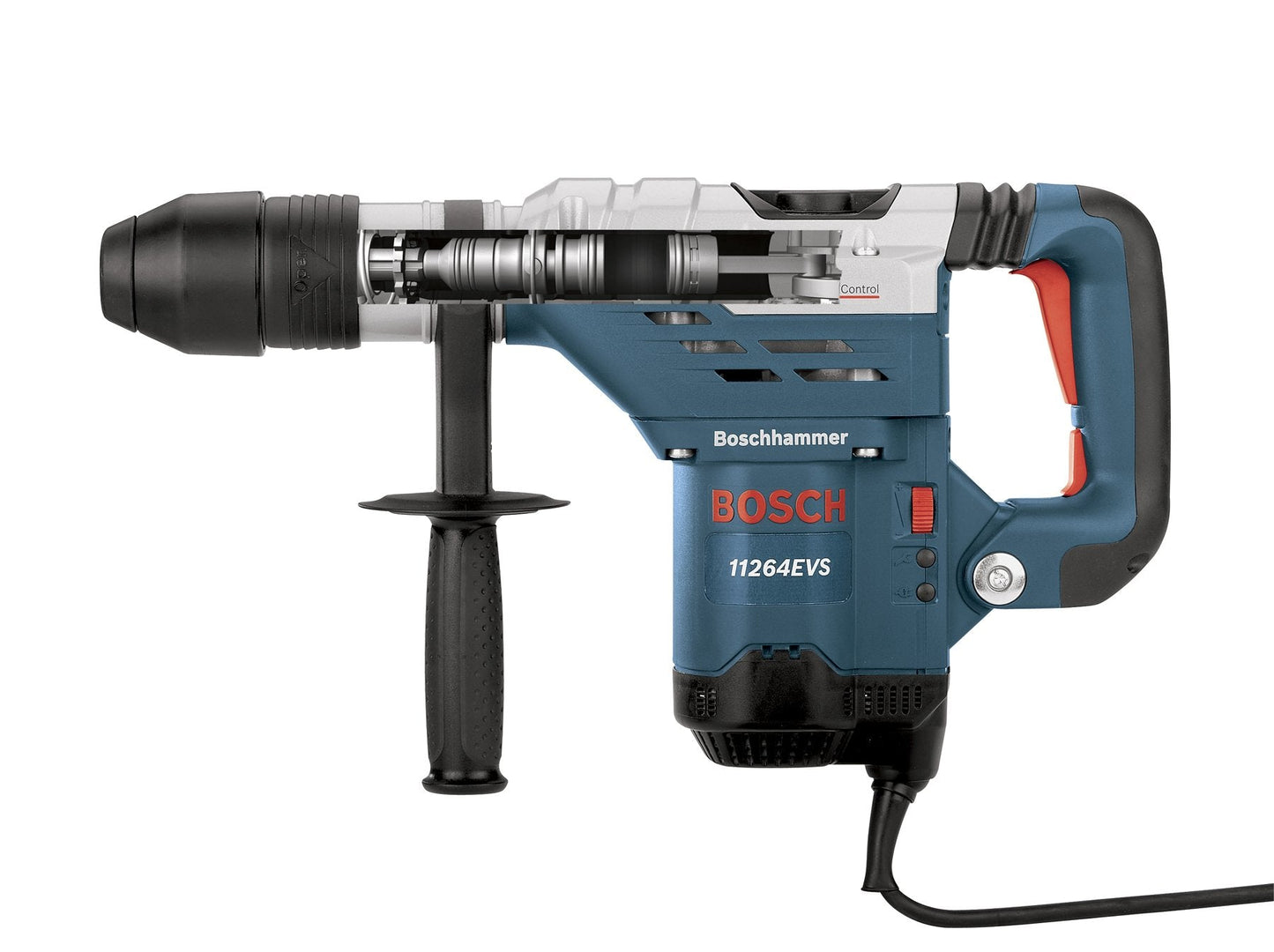 BOSCH 11264EVS 1-5/8 SDS-Max Combination Hammer with BOSCH HS1922 4-1/2 In. x 17 In. Clay Spade SDS-Max Hammer Steel