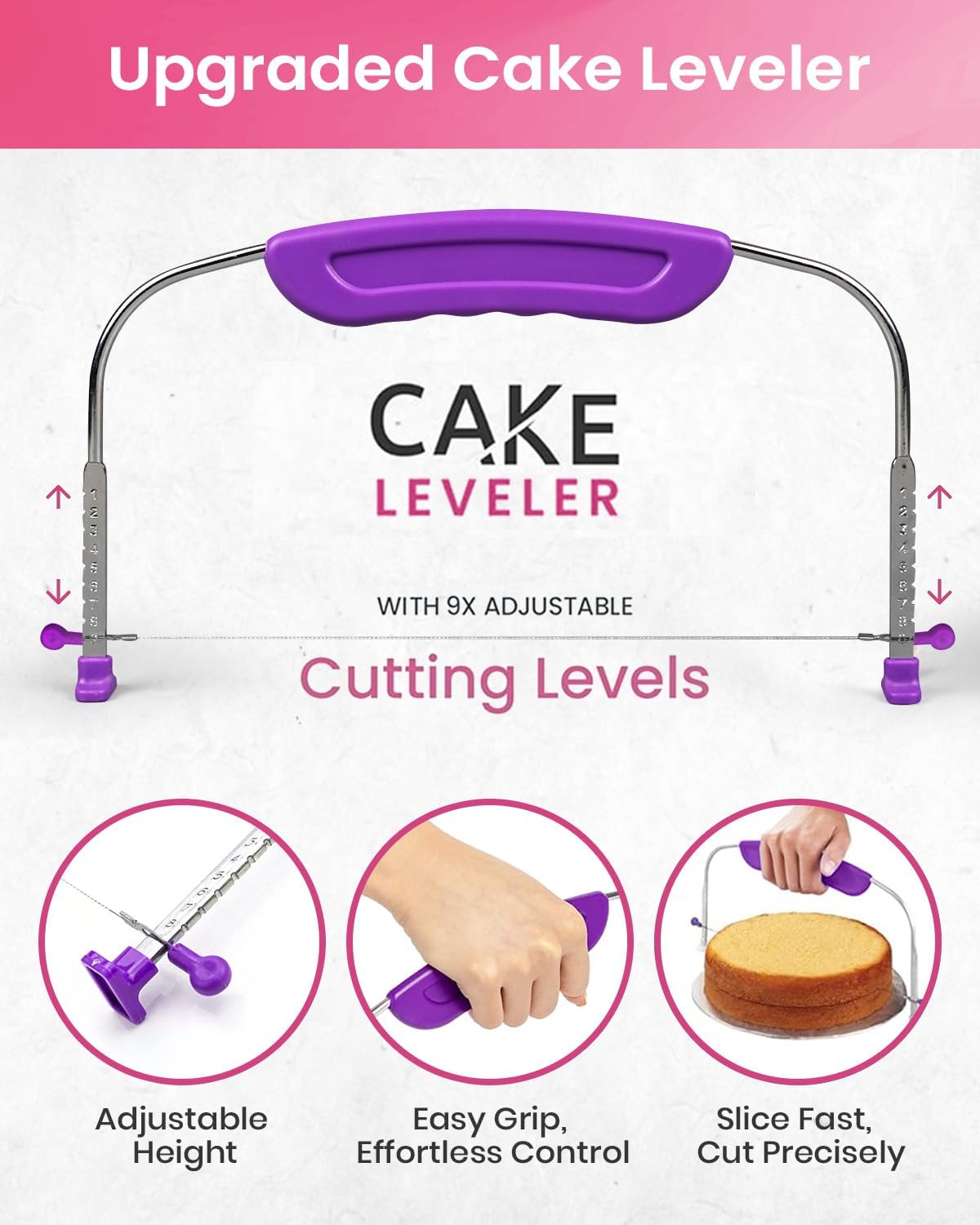 RFAQK 200-Piece Cake Decorating Kit - Complete Baking Supplies Set with Turntable, Icing Tips & More