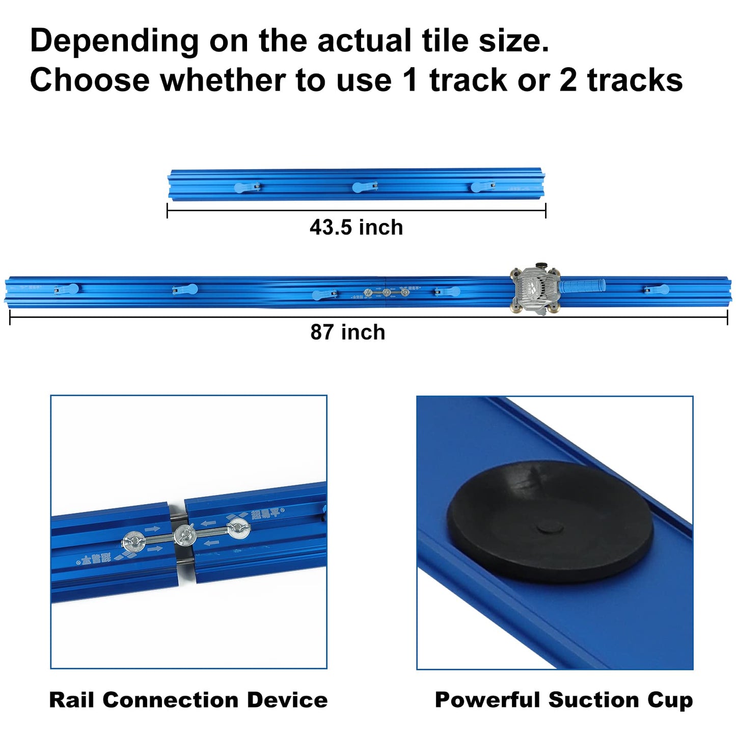 Ceramic Tile Cutter Machine YSJWAER - Manual Cutting Tool for Large Ceramic Porcelain Up to 87"