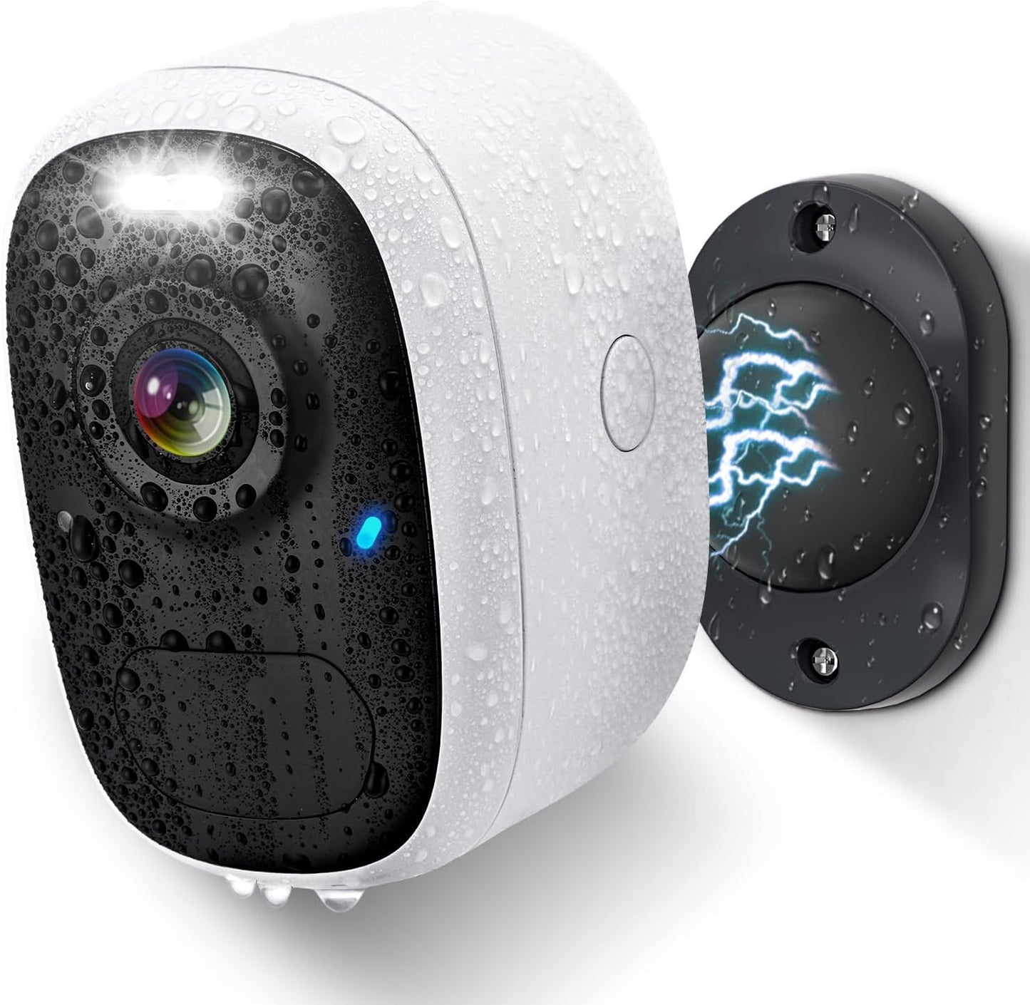 Generic 2K 4MP IP65 Setup Outdoor Camera Wireless with Magnetic Mount, Battery-Powered Camera for Home Security