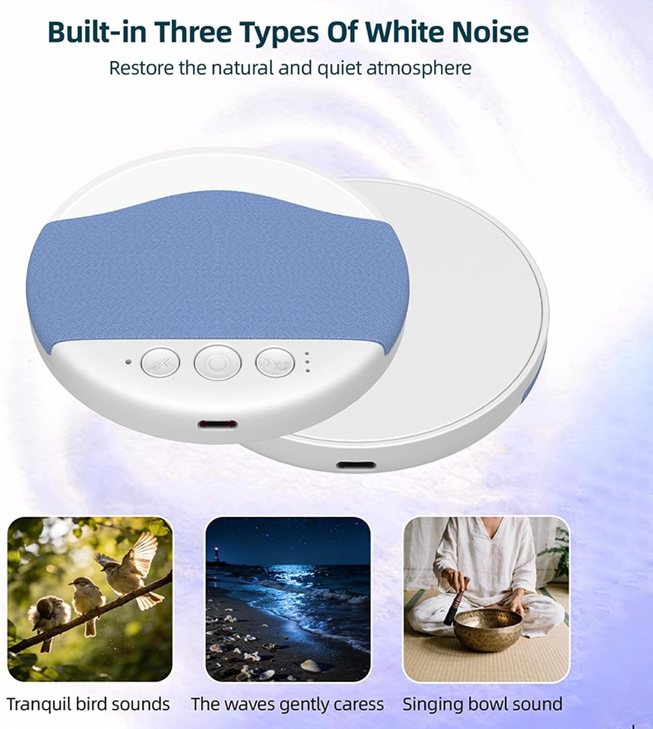 Generic 9.8x1.3cm, Pillow Speaker, Effortless Audio Streaming, White Noise Device, Under Pillow Speaker, Portable