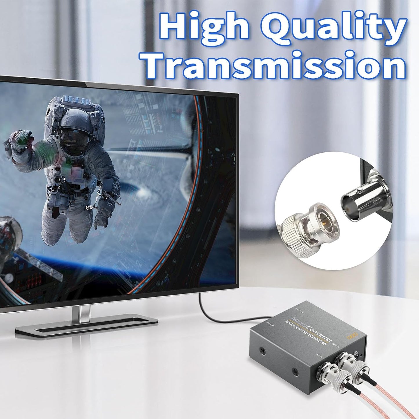 3G 6ft 75 RG179 (4-Pack) 3G-SDI 4K Superbat HDSDI SDI BNC Cable Ohm BNC Male Connector Coax Cable for Camera Monitor