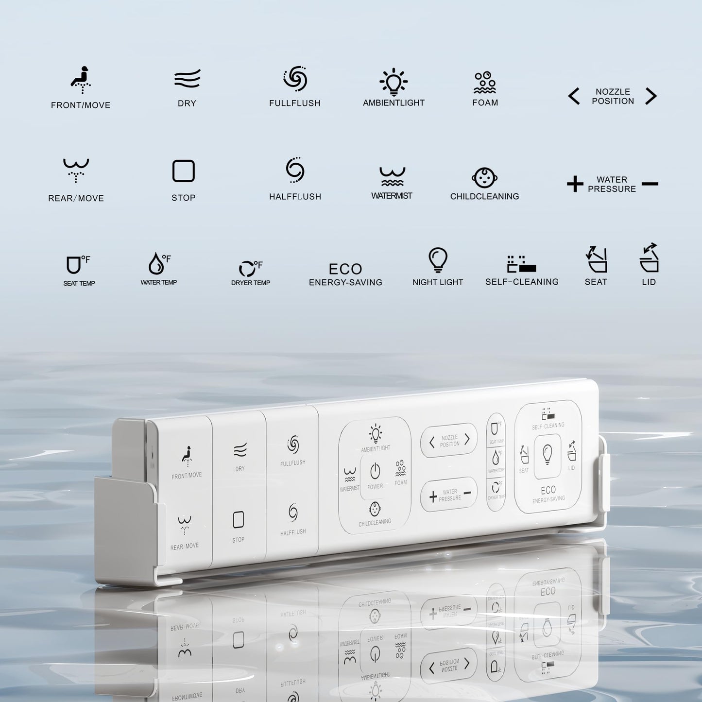 Erdoru Smart Toilet with Bidet Built-in,One Piece Toilet with Foam Shield,Auto Open/Close Lid,Heated Seat,Warm Water Sprayer & Dryer,Adjustable Night Light,Auto Flush