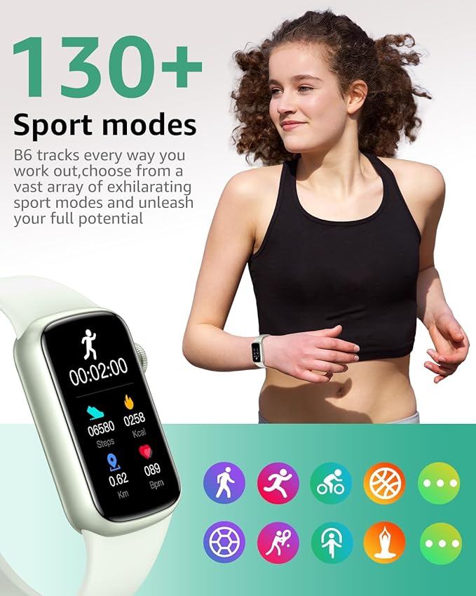 IMFRCHCS Fitness Tracker,Smart Watch with 1.47" Touch Display,137+Sport Modes Fitness Watch with Heart Rate Sleep Monitor, Step Counter,IP68 Waterproof Activity Trackers for Women Men