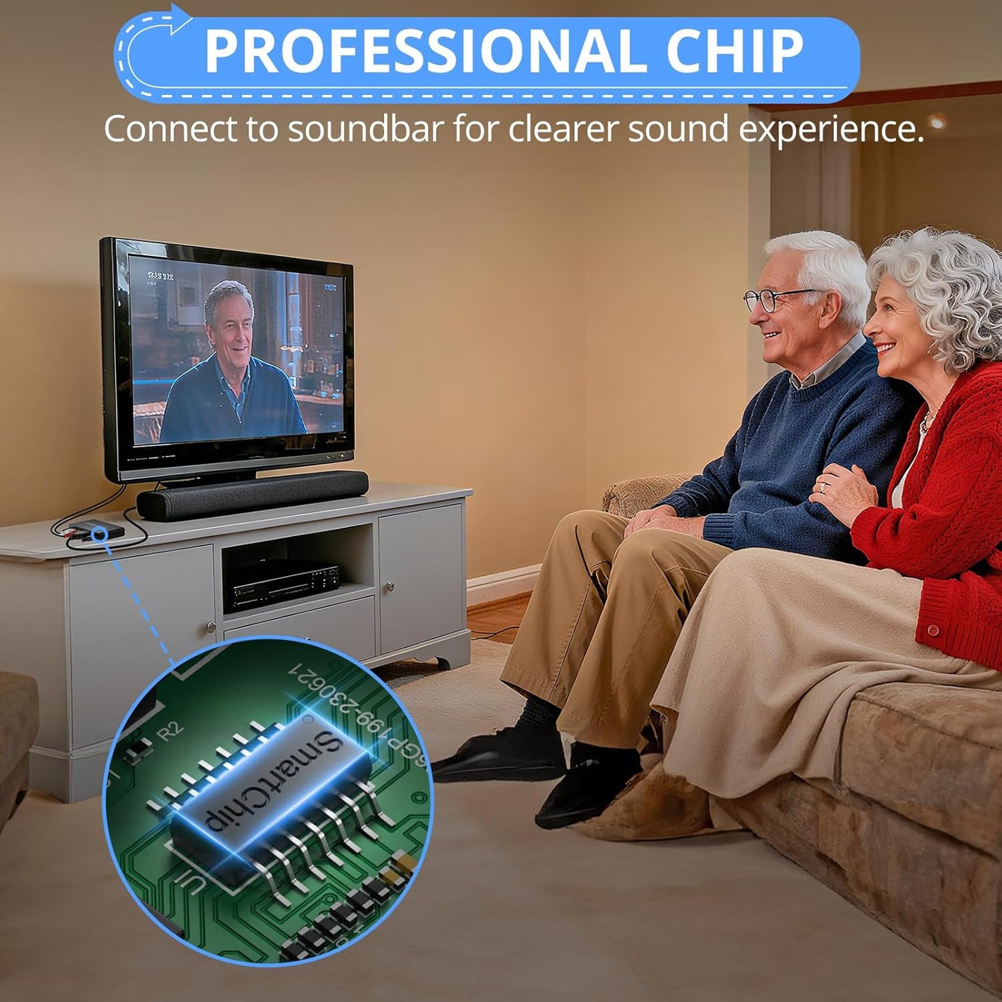 CAMWAY 3.5mm TV,Computer,MP3 Analog to Digital Audio Converter - to ARC, RCA to ARC for Old Player,Projector