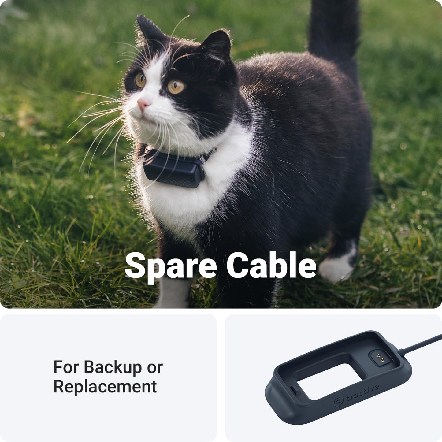 Tractive GPS Cat Mini Charger Cable - Fast Charging Solution